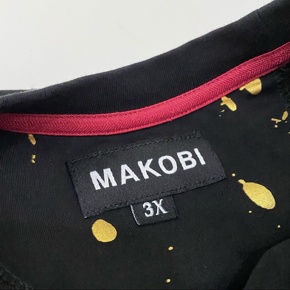 MAKOBI M153 Tiger Roses Big & Tall Men’s Shirt 3X - Picture 9 of 11